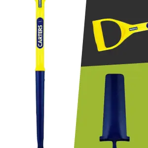 Pegdev - PDL Carters Newcastle Drainer Grafter Post Shovel Spade - Poly Fibre c/w Lug, Solid Forged for Superior Strength