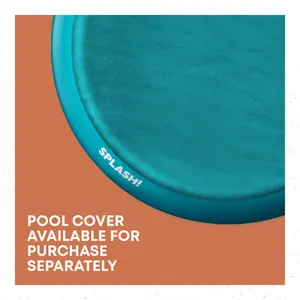 SPLASH AquaRing Inflatable Round Pool - 10ft, Lightweight, Durable, Easy Inflation & Drainage