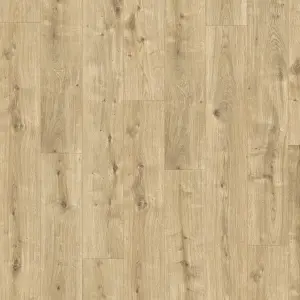 GoodHome Rowley Natural Wood effect Laminate Flooring, 1.995m²