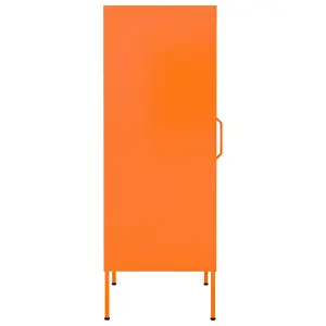 Berkfield Storage Cabinet Orange 42.5x35x101.5 cm Steel