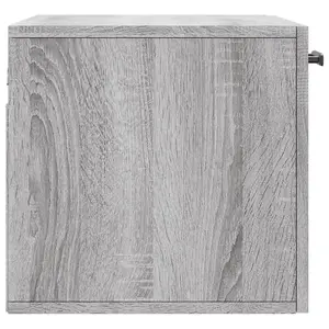 Berkfield Wall Cabinet Grey Sonoma 60x36.5x35 cm Engineered Wood