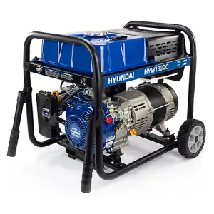 Hyundai 3.2kW / 4kVa Petrol Welder Generator, 120 Amp DC Welder HYW130DC