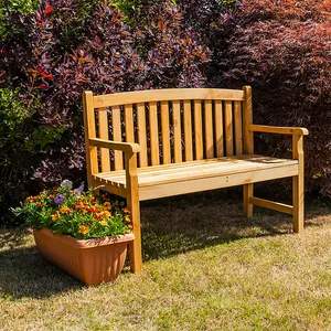 Woodside Narford Wooden 4ft 2 Seater Bench