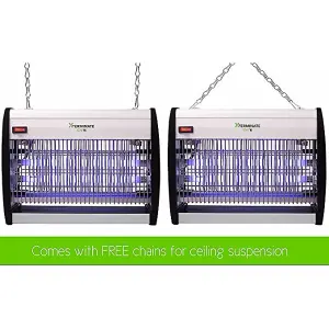 Xterminate 16w Electric Fly Killer Zapper with Bright UV Bulbs Wall Mountable, Kills Flies, Bugs, Mosquitoes and Wasps