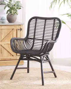 Dining Chair TOGO Rattan Black