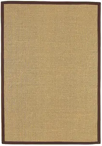 Chocolate Bordered Plain Modern Easy to clean Rug for Dining Room Bed Room and Living Room-160cm X 230cm