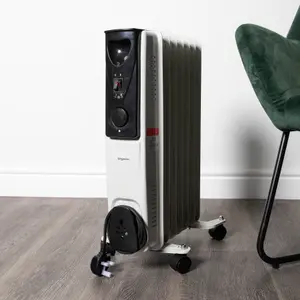 1500w 1.5kw 7 Fin Oil Filled Radiator or Heater with Thermostat