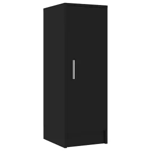 Berkfield Shoe Cabinet Black 32x35x92 cm Engineered Wood