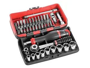 Facom R2Nano Hexagon Socket Set 5.5-14Mm Plus Bits 1/4 Drive In Plastic Case