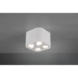 Luminosa Cookie Modern 4 Light Surface Mounted Downlight White Matt - UK Stock