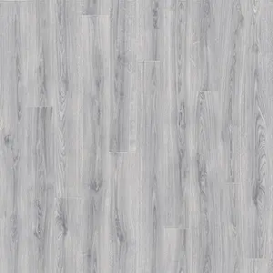 White Modern Wood Effect Anti-Slip Vinyl Flooring for Home, Shops, Offices, 4.0mm Thick Vinyl Sheet-4m(13'1") X 4m(13'1")-16m²