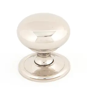 From The Anvil Polished Nickel Mushroom Cabinet Knob 38mm