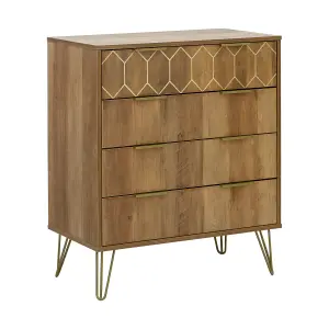 GFW Orleans 4 Drawer Chest Mango