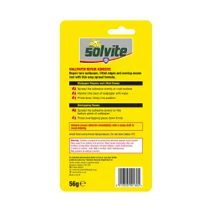 Solvite Ready mixed Wallpaper repair Adhesive 56g