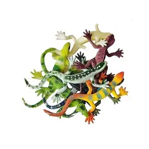 Parties Rus Stretch Lizard Party Favours (Pack of 8) Multicoloured (One Size)