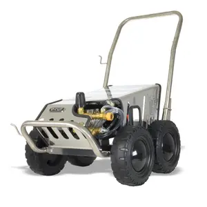 240v Heavy Industrial Stainless Mobile Cold Pressure Washer 120 BAR 11L/Min