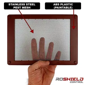 Roshield Pest Mesh Vent Cover - Brown Medium