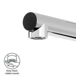 GoodHome Morita Chrome-plated Kitchen Top lever Tap