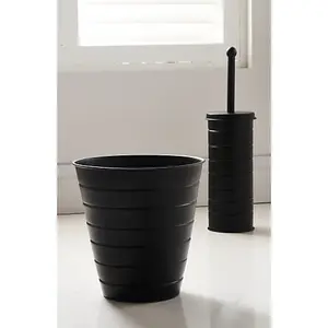 OurHouse SR25004 Toilet Brush & Bin Black