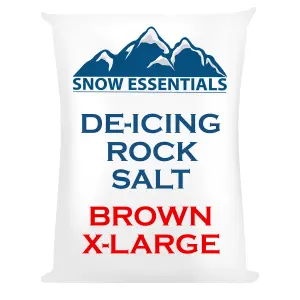 X-Large Brown Deicing Rock Salt Grit For Snow & Ice Removal by Laeto Snow Essentials - FREE DELIVERY INCLUDED