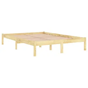 Berkfield Bed Frame Solid Wood 120x190 cm Small Double