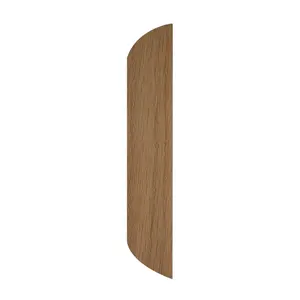 Natural Oak D-shape Moulding (L)2400mm (W)34mm (T)6mm