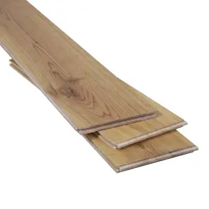 GoodHome Visby Blonde Oak Solid wood flooring, 1.8m²