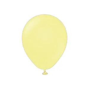 Kalisan Latex Plain Balloon (Pack of 100) Yellow (One Size)