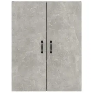 Berkfield Hanging Cabinet Concrete Grey 69,5x34x90 cm Engineered Wood