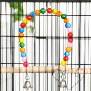 PawHut Bird Cage, with Stand, Wheels, Toys, for Budgies, Finches, Parakeets