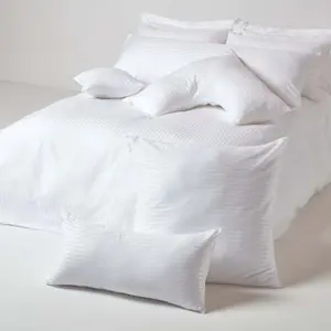 Homescapes White Egyptian Cotton Ultrasoft Housewife Pillowcase 330 TC, King Size