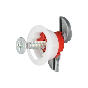 Gripit 18mm Plasterboard Fixing - 25 Pack (Red)  Stud Wall Anchor Max Load 74kg