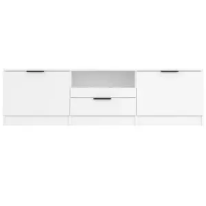 Berkfield TV Cabinet White 140x35x40 cm Engineered Wood