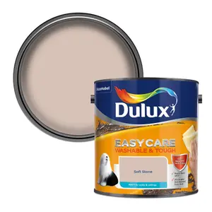 Dulux Easycare Washable & Tough Soft stone Matt Wall & ceiling Emulsion paint, 2.5L