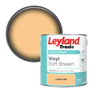 Leyland Trade Vinyl Soft Sheen Walls & Ceilings Emulsion Paint (S 0530-Y30R) - 2.5L