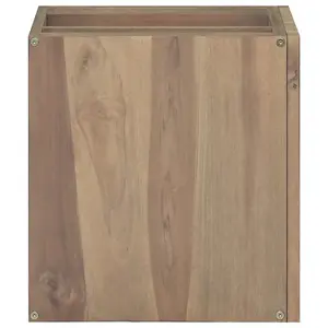 Berkfield Wall-mounted Bathroom Cabinet 46x25.5x40 cm Solid Wood Teak