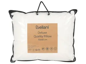 Set of 2 Pillows TRIGLAV High 50 x 60 cm White