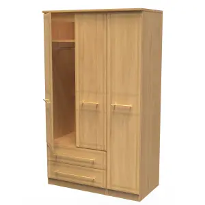 Norfolk Triple Wardrobe in Modern Oak (Ready Assembled)