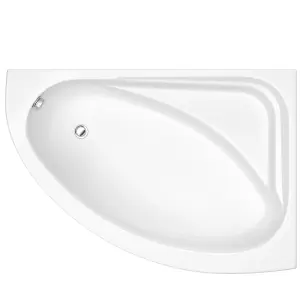 SunDaze 1500 x 1040mm Gloss White Acrylic Corner Bath Right Hand