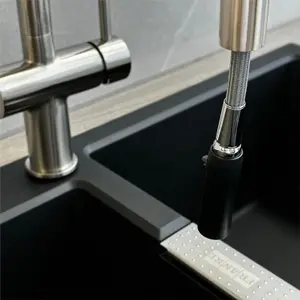 Liquida W19BN Single Lever Pull Out Head Brushed Nickel Kitchen Mixer Tap