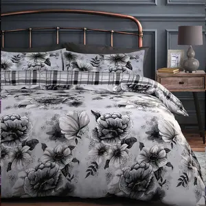 Rasheema Duvet Set Natural / Pretty Falling Jewels Gems / Super King - 2 Standard Pillowcases