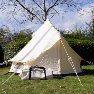 2m Mini Bell Tent Lite,  New for 2024,  zipped in groundsheet, compact & super lightweight