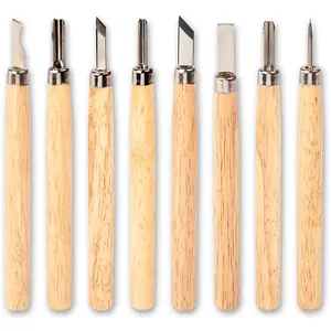 Axminster Workshop 8 Piece Detail Carving Tool Set