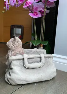 Cat in Bag Stone Pot Garden planter