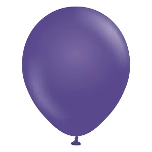 Kalisan Latex Retro Balloons (Pack of 100) Violet (One Size)