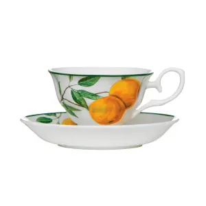 Orchard Fruits Orange Grove Cup And Saucer