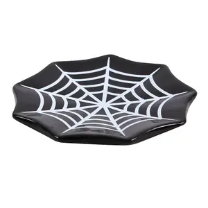 Something Different Spider Web Trinket Dish Black/White (One Size)