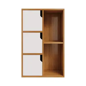 Wooden Storage Shelf Bookcase Cabinet,Freestanding Bookcase Rack Bookshelf