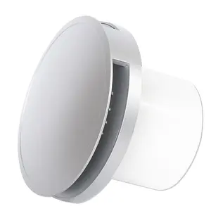 Silent Round Bathroom Extractor Fan 125mm / 5" with Timer