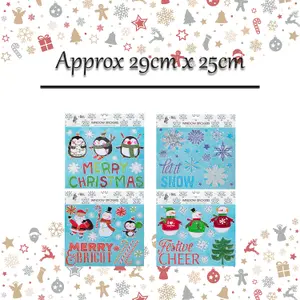 Christmas Stickers 1 x Varied Design 29cm x 25cm Christmas Themed